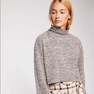 FREE PEOPLE BK TEE - CROPPED THERMAL